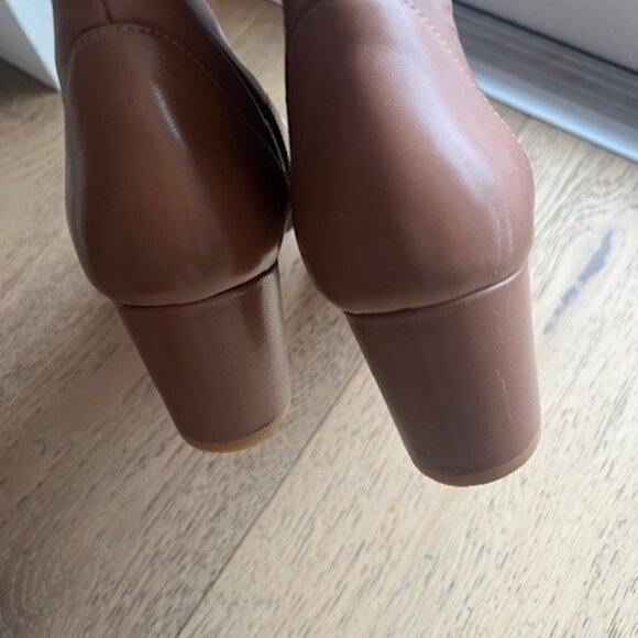 Stuart Weitzman Yuliana 60 Knee-High Zip Boot in Cappuccino - Size 6.5 - Picture 7 of 10